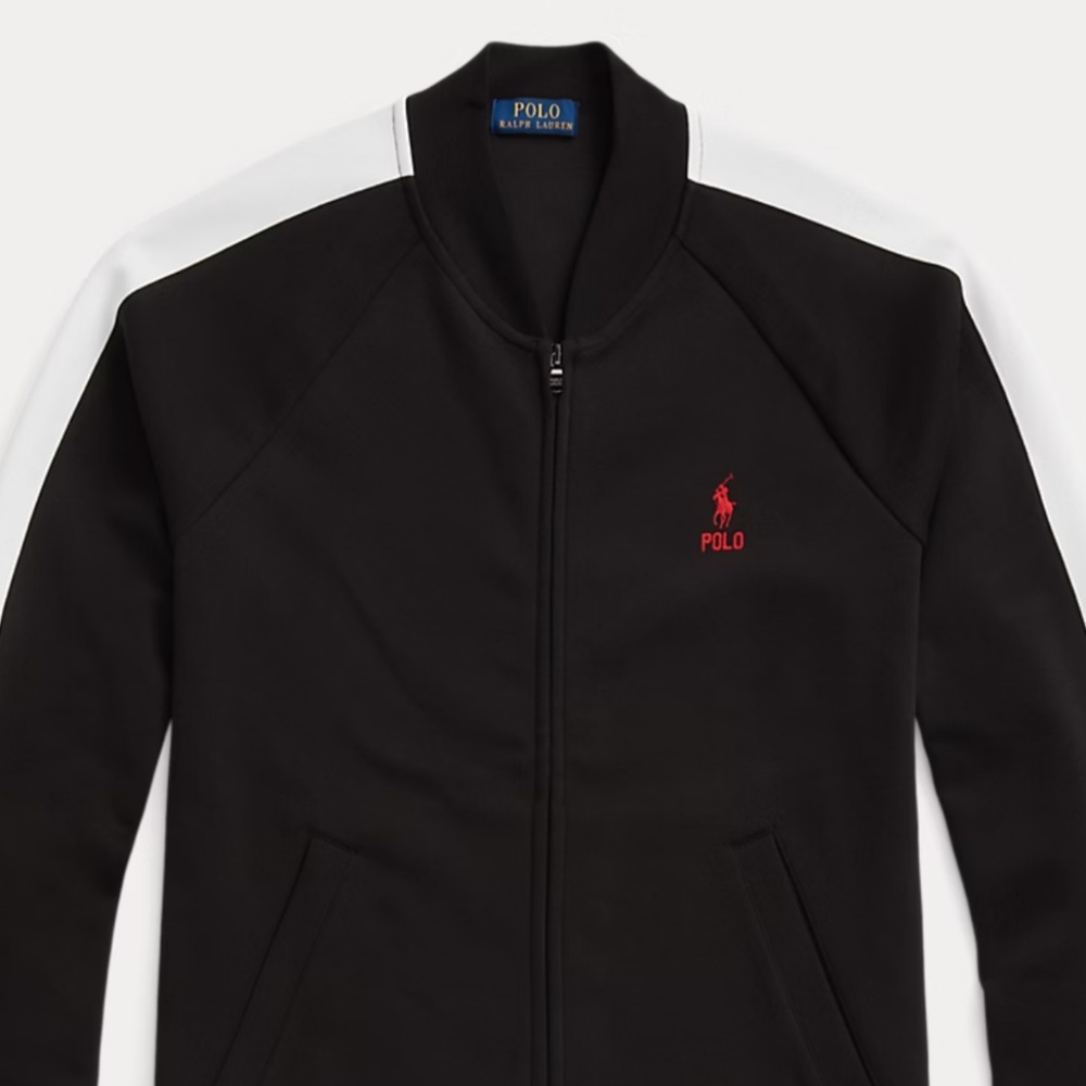 Polo Ralph Lauren Double-Knit Mesh Baseball Jacket Sz M